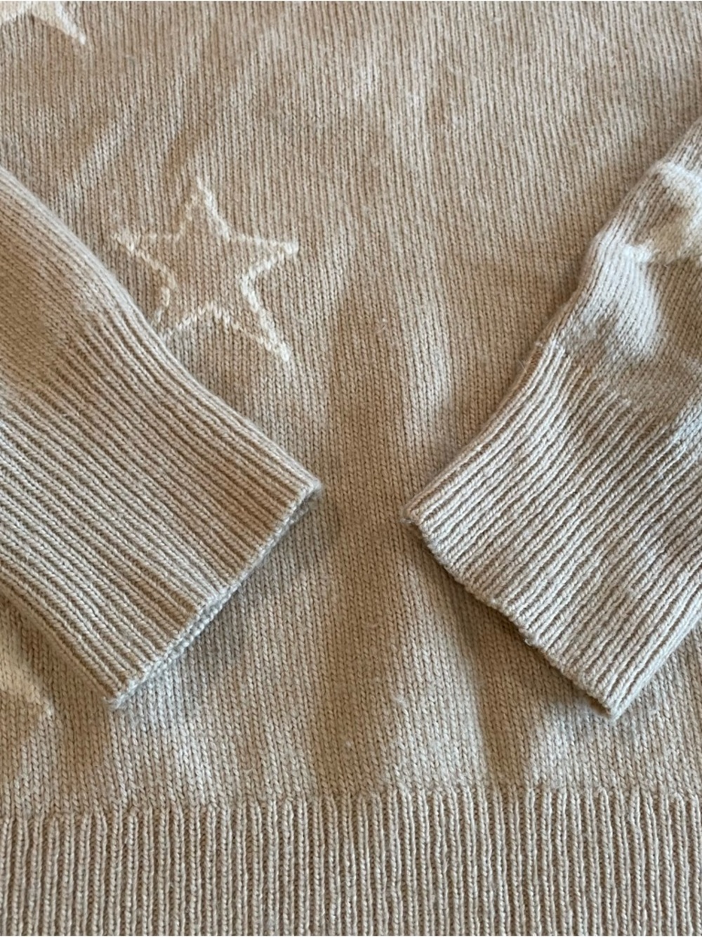 Rails Kana Wool Cashmere Blend Knit Sweater in Camel Stars - Medium - Picture 4 of 9
